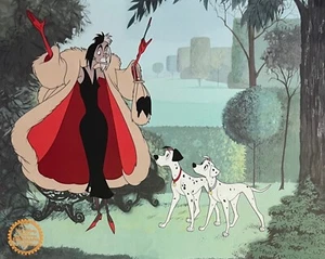 DISNEY Cruella De Vil 101 Dalmatians Limited Edition Sericel Animation Art Cel - Picture 1 of 10