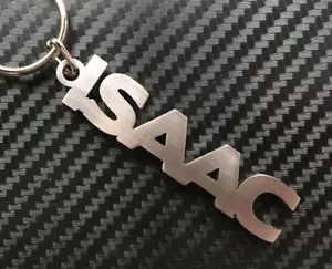 ISAAC Llavero Llavero Acero Inoxidable Nombre Regalo - Imagen 1 de 1