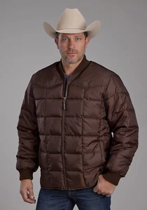 Roper Mens Insulated Western Chocolate 100% Polyester Insulated Jacket - Picture 1 of 4