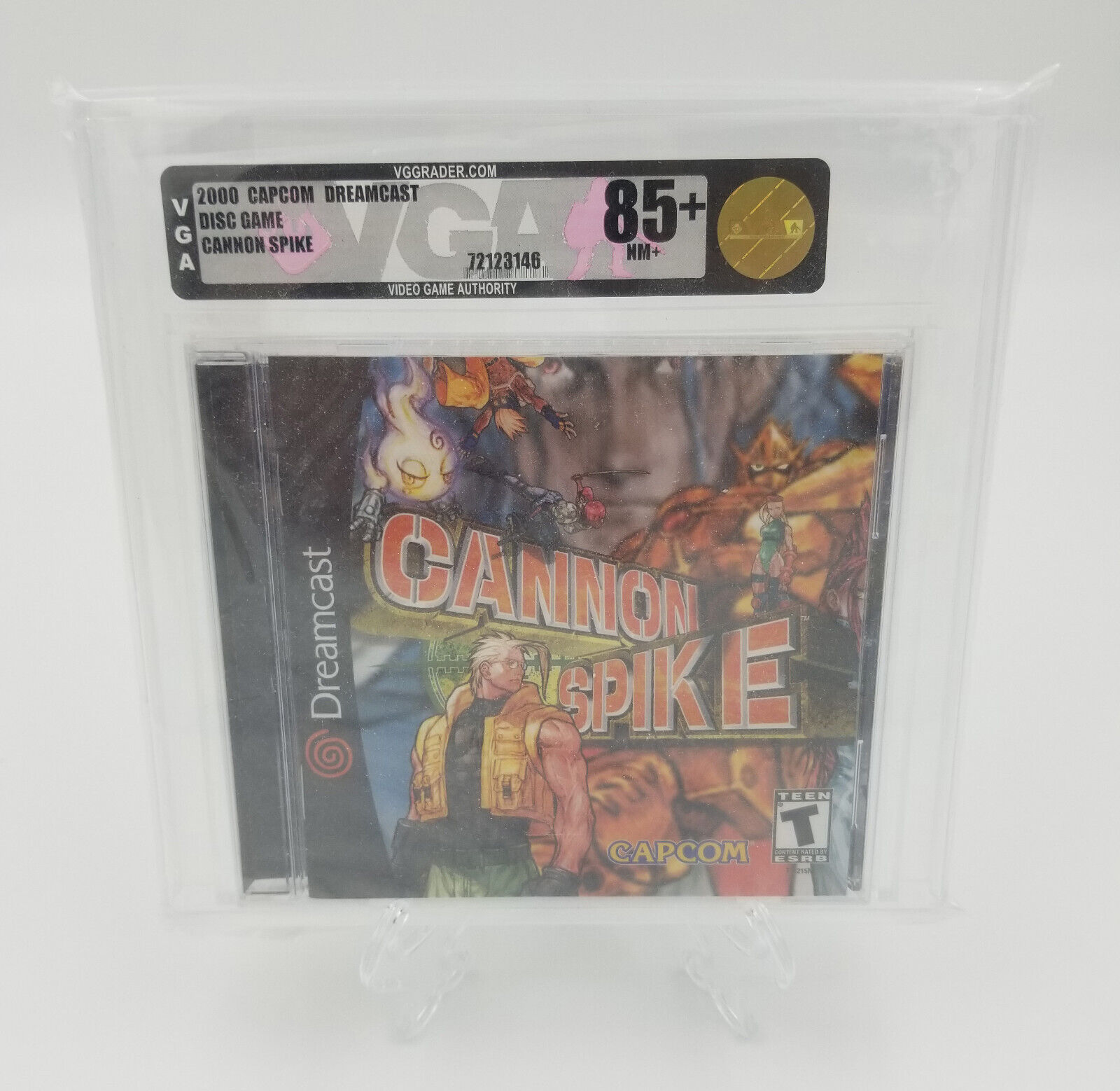 Sealed Sega Dreamcast Cannon Spike (Capcom Cammy Mega Man) VGA 85+ (Not Wata)