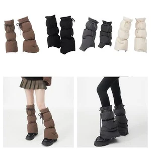 Winter Padded Puffer Leg Warmers for Women Soft for Sports - Picture 1 of 28