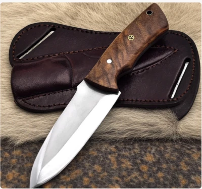 Jagd-Trackermesser mit fester Klinge, Bushcraft-Messer mit Edelstahlklinge - Bild 1 von 4