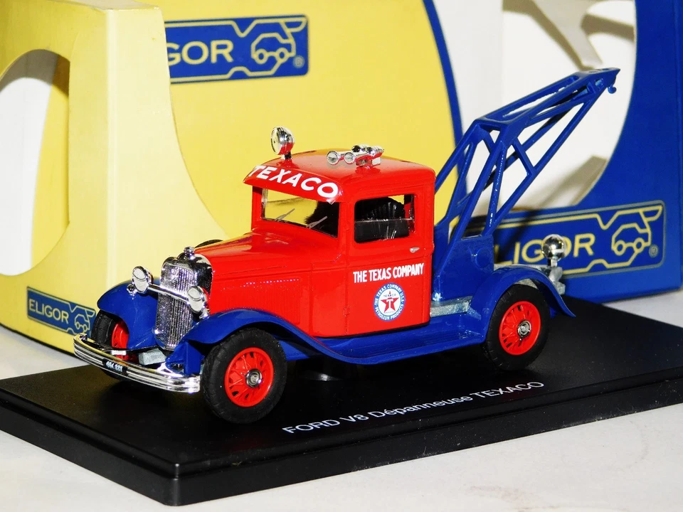 FORD V8 DEPANNEUSE TEXACO TOW TRUCK ELIGOR 100180 1/43 - Photo 1/1