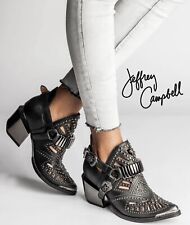 Jeffrey Campbell Calhoun Silver Studded Western Boots (100% Authentic) Size 9