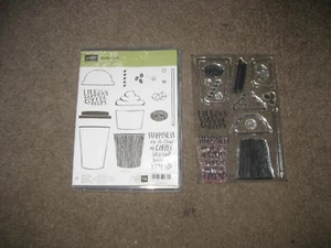 Stampin Up COFFEE CAFE Stamp Set Iced Coffee Hot Chocolate Christmas Drinks - Picture 1 of 1