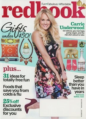 REDBOOK Magazine - December 2013 / Carrie Underwood /Beauty, Money, Health, Home - Image 1 of 2
