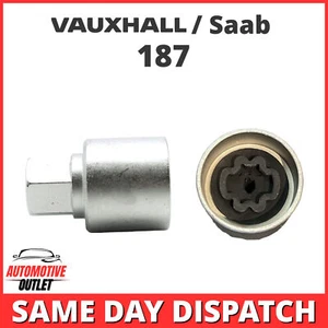 MASTER LOCKING WHEEL SECURITY NUT BOLT REMOVER KEY SOCKET 187G FOR VAUXHALL SAAB - Picture 1 of 5