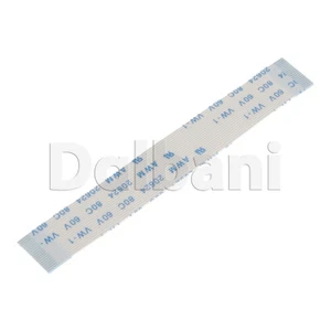 White Flex Cable FFC Flat Flexible Ribbon 0.5 Pitch 20 Pin 75 mm Type A - Picture 1 of 2
