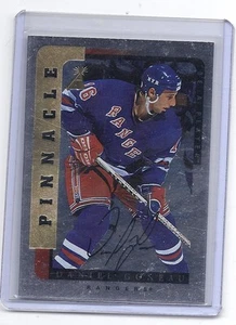 1996-97 BE A PLAYER DANIEL GONEAU AUTÓGRAFO PLATEADO AUTOMÁTICO 107 NEW YORK RANGERS - Imagen 1 de 1