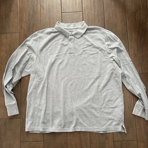 Old Navy Go Dry Langarm Piqué Polo grau Gr. XXXL - Bild 1 von 5