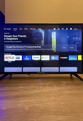 Televisor LED Sceptre 32" HD 720p con mando a distancia, apenas usado, posee 2 de esos Foto 1 de 4