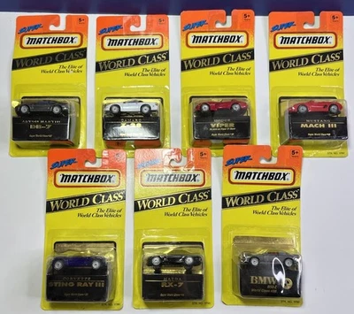 Lot of 7 Super Matchbox World Class Diecast Cars 1993 Matchbox Toys - AS Shown - Image 1 of 4