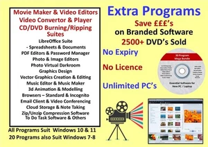 Video Software Editing & Movie Maker  Part of 30 PROGRAM MEGA BUNDLE Windows DVD - Picture 1 of 7
