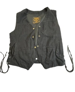Milwaukee Herren Performance schwarze Jeansweste XL verdeckte Tasche seitliche Schnürung - Bild 1 von 16