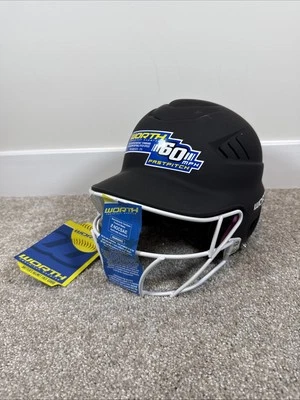 Casco de bateo de softbol Worth WBH-R1 6 1/2" a 7 1/2" Foto 1 de 4