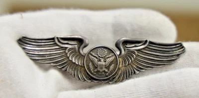 Segunda Guerra Mundial Segunda Guerra Mundial EE. UU. Sterling Aircrew Wings Levelle & Co. 16,6 gramos Foto 1 de 3