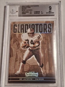 2022 BO JACKSON PANINI CONTENDERS GLADIATORS SILVER CARD /99 BGS 9 #GLD-BJA - Picture 1 of 5