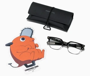JINS x Chainsaw Man Chainsaw Man Ver. Glasses Case Cleaning Glass MRF-25A-205 - Picture 1 of 12
