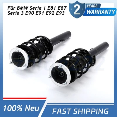 2x Komplett Stoßdämpfer Federbein Satz Vorne für BMW 1er E81 E87 3er E90 E91 92  - Bild 1 von 4