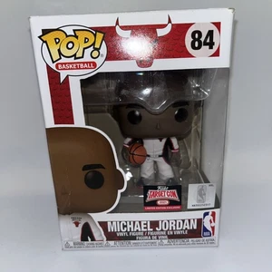 FUNKO POP Michael Jordan #84 White Jersey Chicago Basketball Not Mint - Picture 1 of 14