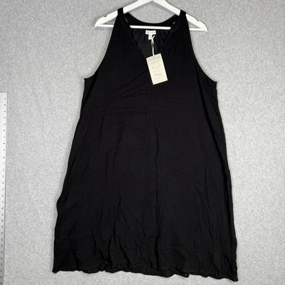 Brand New Garnet Hill Women's Size Large A Line Black Mini Dress Sleeveless - Image 1 of 4