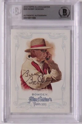 Bobby Bowden  Signed 2013 Topps Allen & Ginter  Beckett - Image 1 of 2