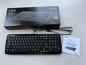 Perixx PERIBOARD-208W US Wired Compact Design USB Keyboard - - Picture 1 of 6
