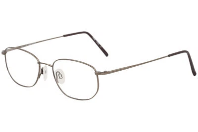 Flexon 600 200 Anteojos Para Hombre Marrón Brillante/Flexible Titanio Borde Completo 54mm Foto 1 de 4