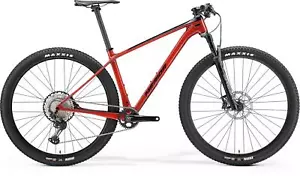 Merida BIG NINE XT RED/BLK L 2022 hardtails cross/country-marathon MTB CARBON XT - Picture 1 of 2