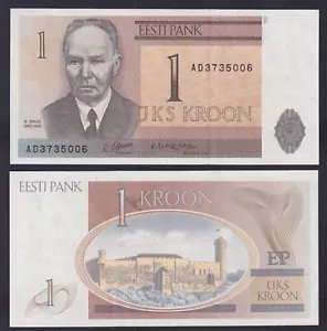 Banconota Estonia 1 kroon 1992 P.-69a FDS/UNC - Picture 1 of 1