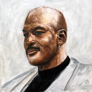 ORIGINAL MICHAEL JORDAN PORTRAIT BASKETBALL PLAYER MJ THE GOAT CHICAGO BULLS - Picture 1 of 2