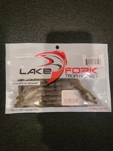 Lake Fork 4” Hyper Whack’n Worm 15ct Green Pumpkin - Picture 1 of 1
