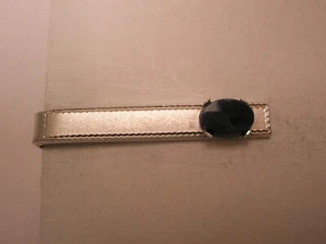 1-3/8" Genuine Lapis Lazuli Blue Stone Vintage SHIELDS SMALL Tie Bar Clip - Picture 1 of 6