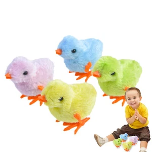 4pcs Wind Up Jumping Chick Toys Novelty Chicken Hopping Windup Toy for Kids - Picture 1 of 12