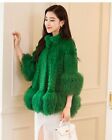 100% Real Rabbit Fur Mongolia Sheep Fur Coat Women Winter Warm Long Coat Jacket 