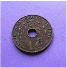Niederländisch-Indien 1 Cent, 1936 / 1938  Wilhelmina, BRONZE
