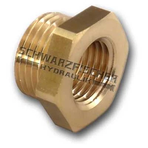 Reduziernippel Messing Gewinde Metrisch Reduzierung Fitting Druckluft Wasser - Bild 1 von 4