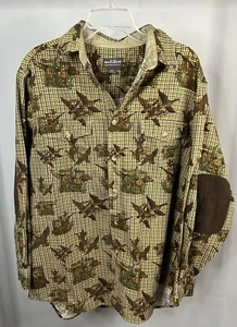 Woolrich Buckskin Hunter w/Dog Shirt Long Sleeve Flannel Men’s Size Large - Picture 1 of 3