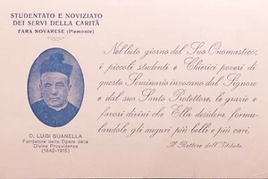 Cartolina - Studentato e Noviziato dei Servi della Carità - Fara Novarese 1915 - Picture 1 of 1