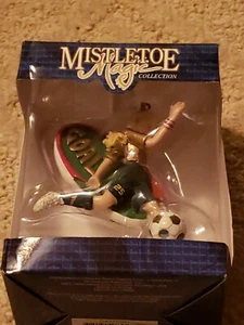 Mistletoe Magic Soccer Girl Ornament Goal NEW - Picture 1 of 2