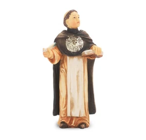 Santo Tomás de Aquino 4" Estatua de Santo NUEVA en Caja Patrón Católico de Estudiantes - Imagen 1 de 1