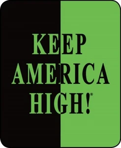 Queen Size Keep America High! Green Black Mink Soft Plush Faux Fur Throw Blanket - Picture 1 of 3