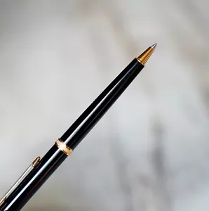 Kugelschreiber PARKER Premier Harz Schwarz & Pl. Gold - Großartige Zustand - - Bild 1 von 10