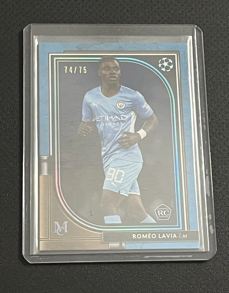 2021-22 Topps Museum Collection UCL - Sapphire #56 Romeo Lavia /75 (RC) - Image 1 of 2
