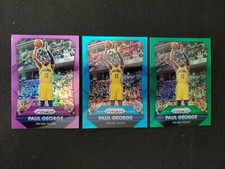 2015-16 PAUL GEORGE PANINI PRIZM PURPLE LIGHT BLUE GREEN SP PARALLEL LOT 3! #/99