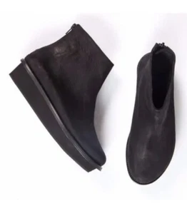 WALK Anat Dahari Platform Black Nubuck Boots "Hand Made in Israel" 8.5/39 Arche - Picture 1 of 6
