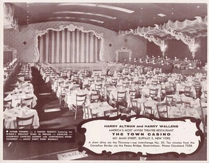 THE TOWN CASINO Buffalo NY Anuncio Steve Lawrence 4 Laverness Oliver & Smith - Imagen 1 de 2