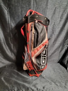 OGIO Edge Cart Carry Stand Golf Bag Woode System 8 Way Divider 6 Pocket Red - Picture 1 of 6