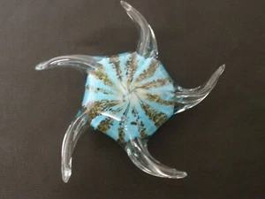 Blue Starfish Glass Paperweight - Picture 1 of 5