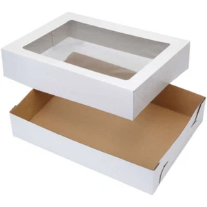 Wilton 19 x 14-Inch White Cake Boxes with Windows, 2-Count,1 Pack of 2 Piece - Picture 1 of 1